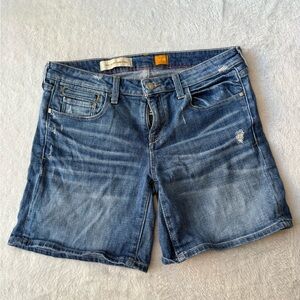 Anthropologie Pilcro and the Letterpress Blue Jean Shorts